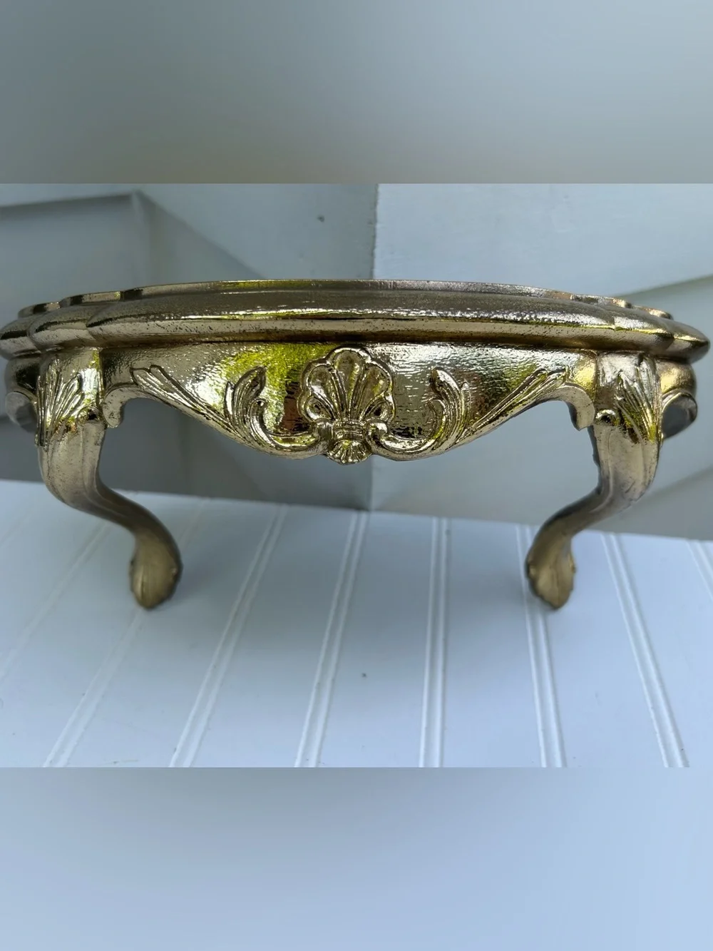 Vintage Shelf Burwood Ornate Gold Hollywood Regency Gallery Wall 6x13 Made in US